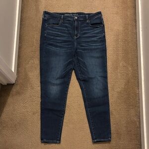 American Eagle Medium Blue Stretch Skinny Jeans